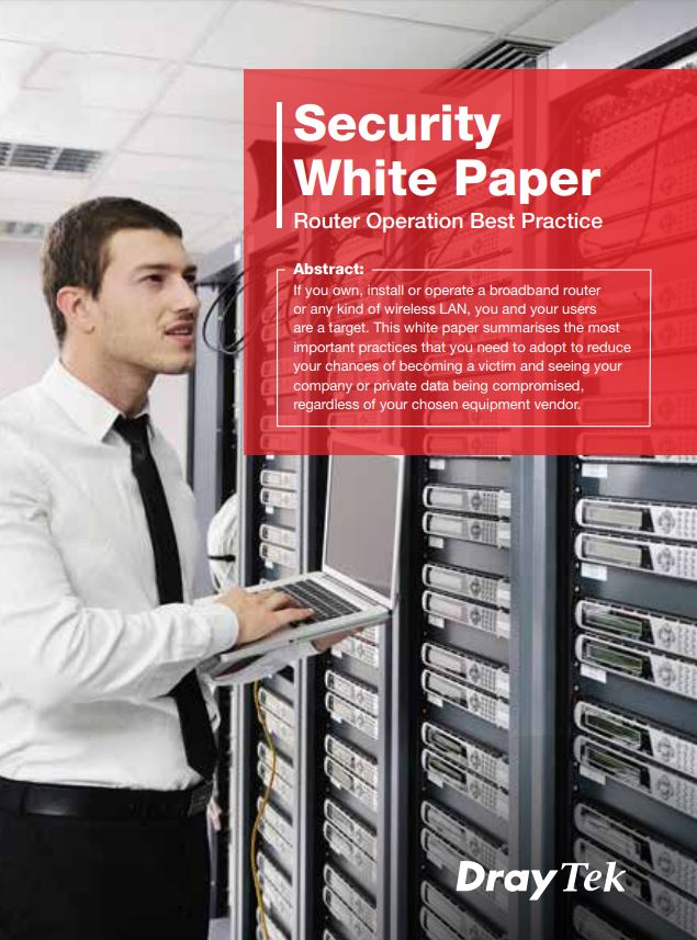 DrayTek  Security white paper router best practice